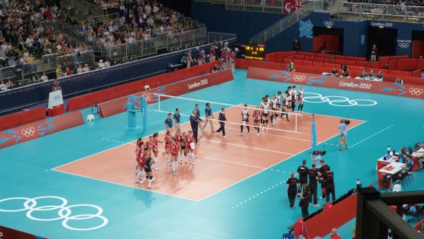 Turkey vs South Korea - Earls Court - Women's volleyball, London Olympics 3 Aug 2012