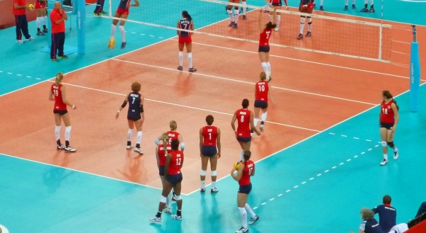Team GB vs Dominican Republic Women's indoor volleyball, Earls Court, 3 Aug 2012, London Olympics