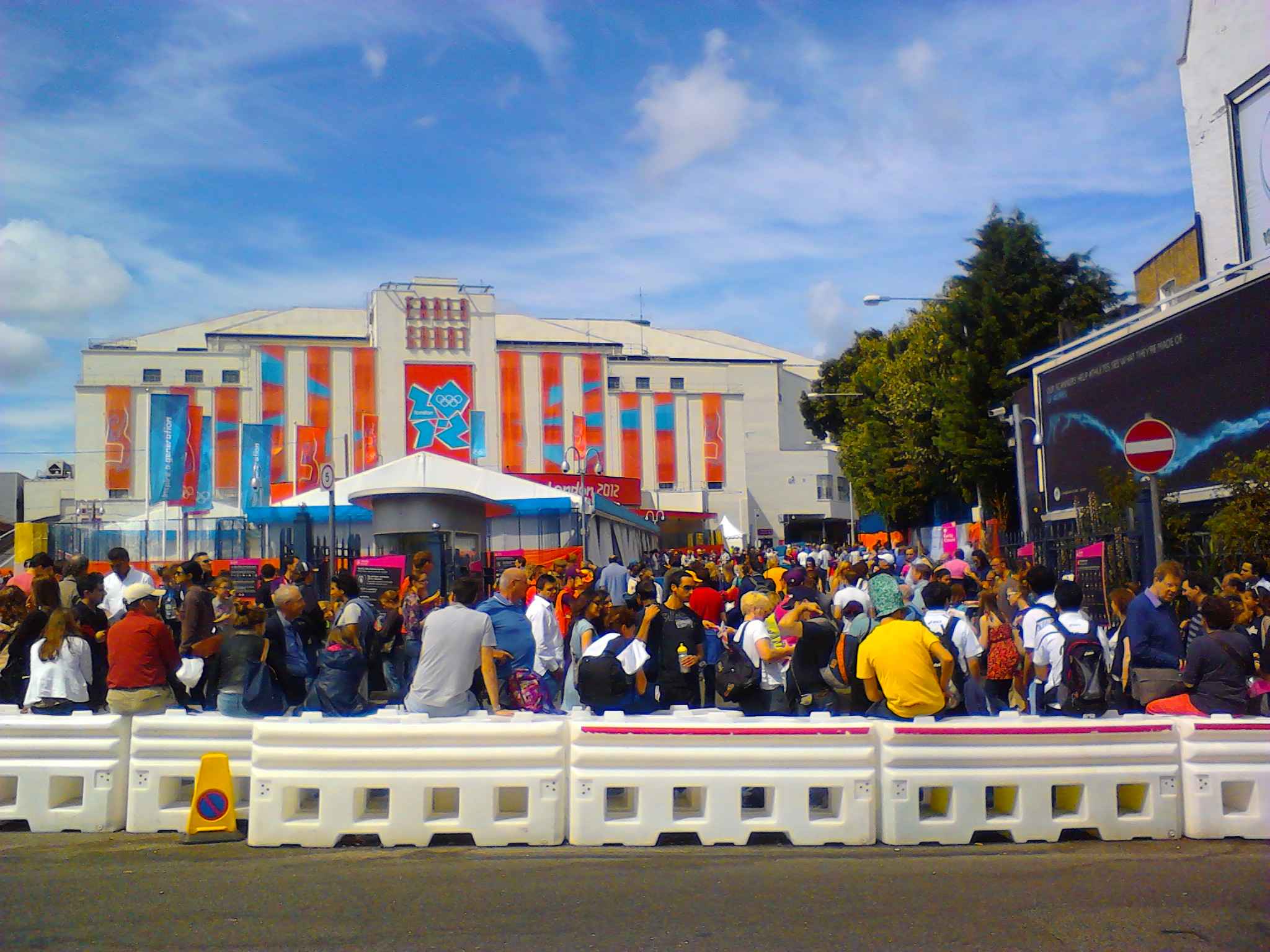 Outside of Earls Court, London Olympics - 3 Aug 2012