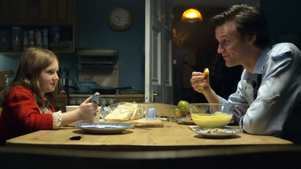 Doctor Who S05E01 - Amelia Pond and the Doctor - Fish Finger and Custard