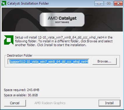AMD Catalyst Software install